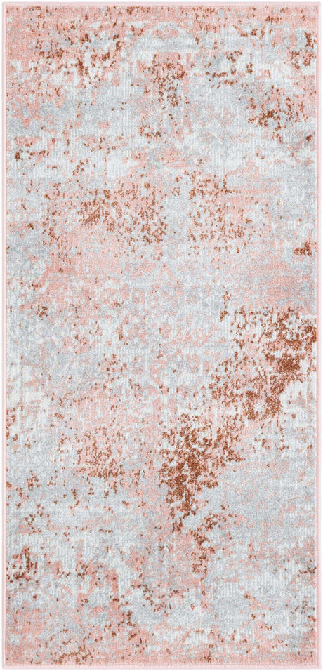 Rose Pink 2' x 4' 1 Kamala Washable Runner Rug