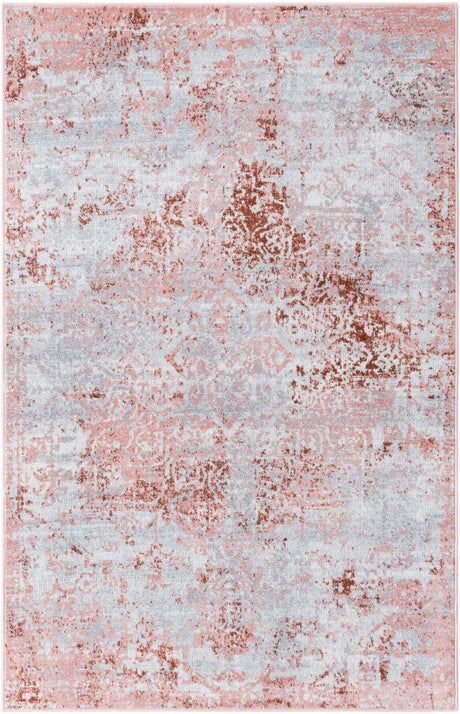 Rose Pink 4' 1 x 6' 1 Kamala Washable Rectangle Rug