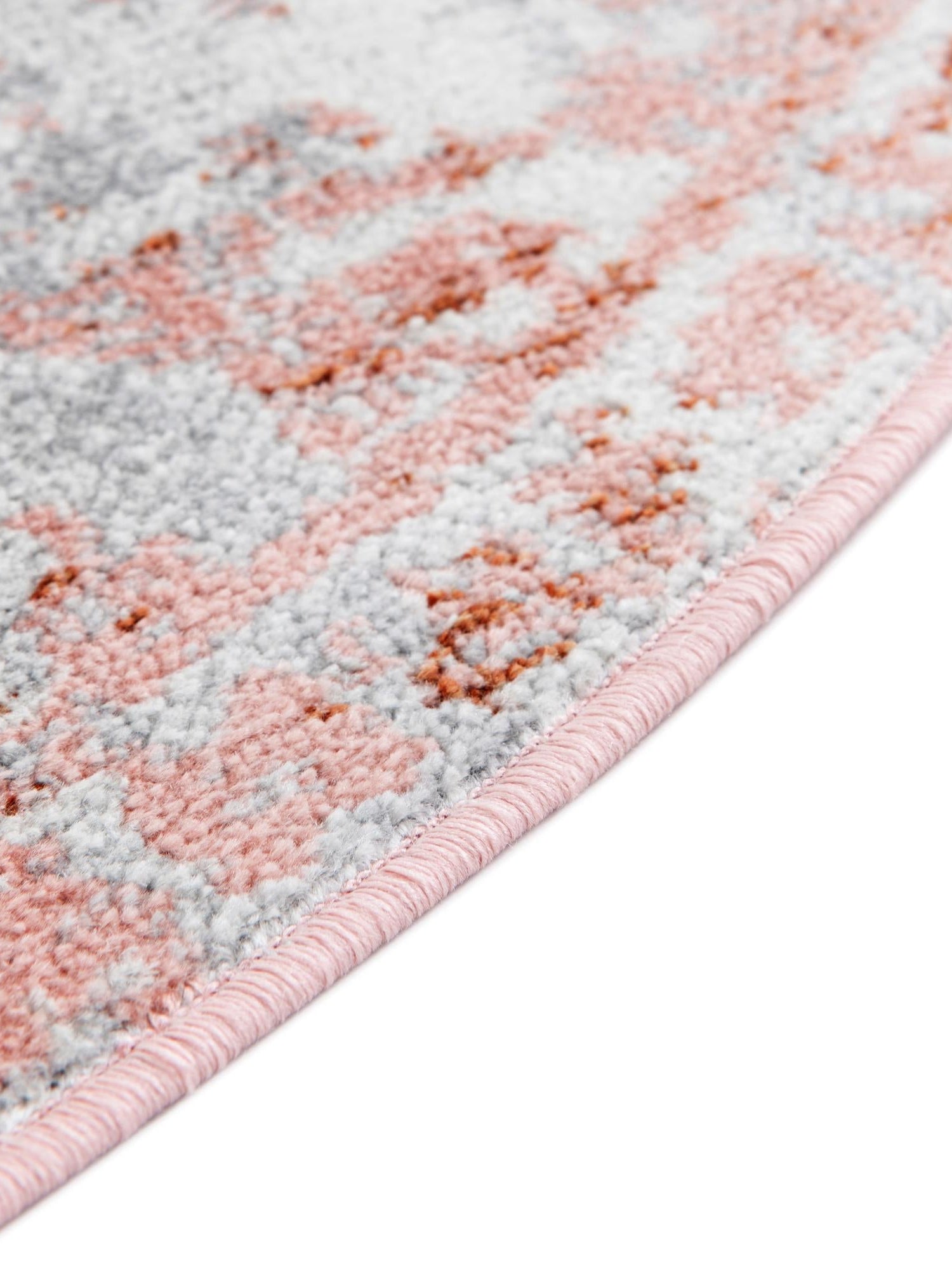 Washable Rose Pink 7' 10 x 7' 10 Kamala Washable Round Area Rug Easy to Clean Stain Resistant & Durable 100% Polyester Spill-Friendly Carpet for Sale at Rug Engine