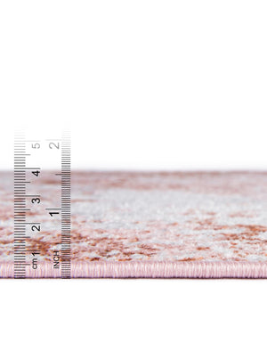 Washable Rose Pink 7' 10 x 10' Kamala Washable Rectangle Area Rug Easy to Clean Stain Resistant & Durable 100% Polyester Spill-Friendly Carpet for Sale at Rug Engine