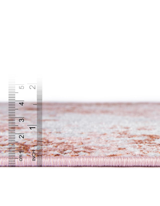 Rose Pink 3' 3 x 5' 3 Kamala Washable Rectangle Rug