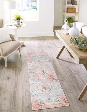 Washable Rose Pink 2' x 6' 1 Kamala Washable Runner Area Rug Easy to Clean Stain Resistant & Durable 100% Polyester Spill-Friendly Carpet for Sale at Rug Engine