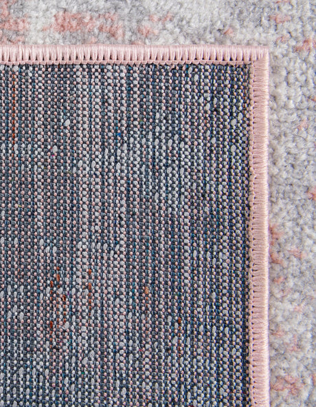 Washable Rose Pink 2' 7 x 12' Kamala Washable Runner Area Rug Easy to Clean Stain Resistant & Durable 100% Polyester Spill-Friendly Carpet for Sale at Rug Engine