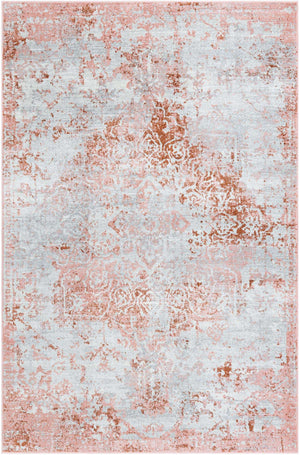 Rose Pink 6' 1 x 9' Kamala Washable Rectangle Rug