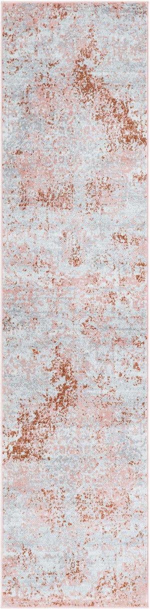 Washable Rose Pink 2' x 8' Kamala Washable Runner Area Rug Easy to Clean Stain Resistant & Durable 100% Polyester Spill-Friendly Carpet for Sale at Rug Engine