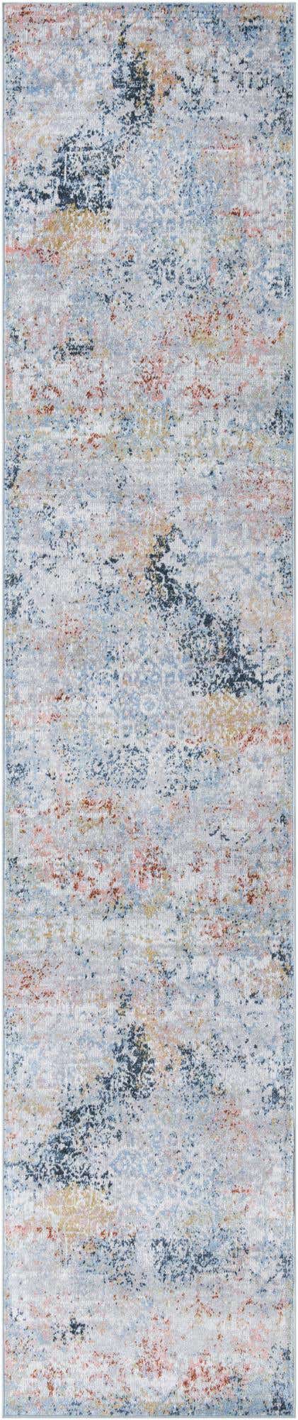 Multicolor 3' x 12' Kamala Washable Runner Rug
