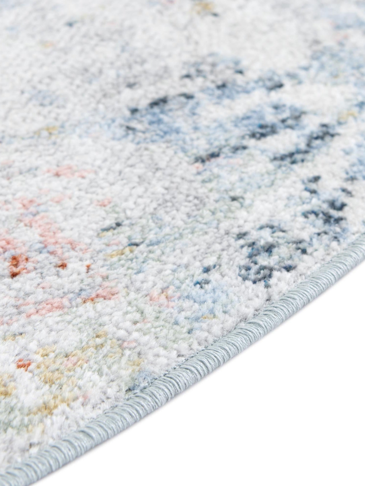 Washable Multicolor 5' 3 x 5' 3 Kamala Washable Round Area Rug Easy to Clean Stain Resistant & Durable 100% Polyester Spill-Friendly Carpet for Sale at Rug Engine