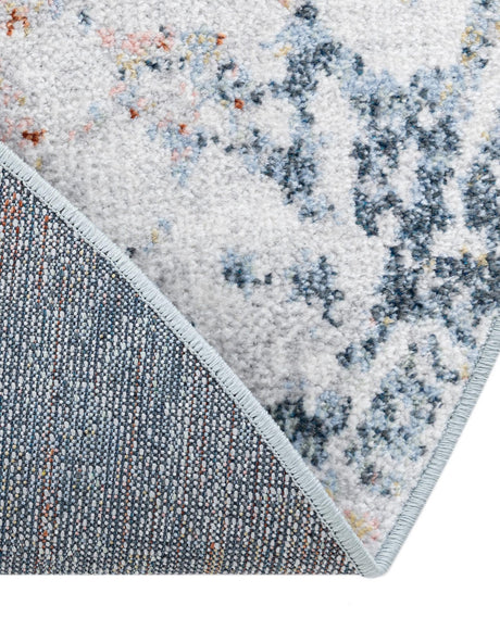 Washable Multicolor 3' 3 x 3' 3 Kamala Washable Round Area Rug Easy to Clean Stain Resistant & Durable 100% Polyester Spill-Friendly Carpet for Sale at Rug Engine