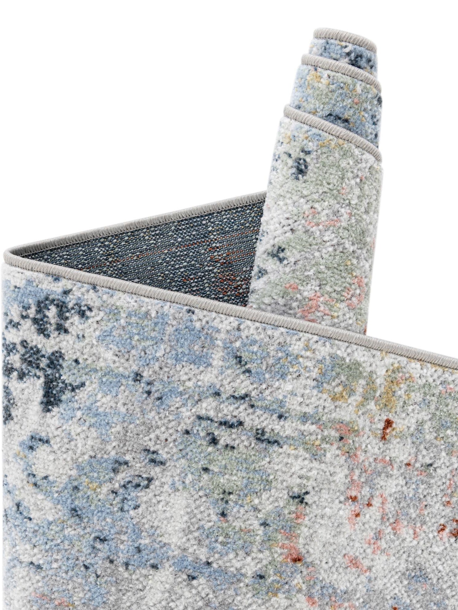 Washable Multicolor 6' 1 x 9' Kamala Washable Rectangle Area Rug Easy to Clean Stain Resistant & Durable 100% Polyester Spill-Friendly Carpet for Sale at Rug Engine