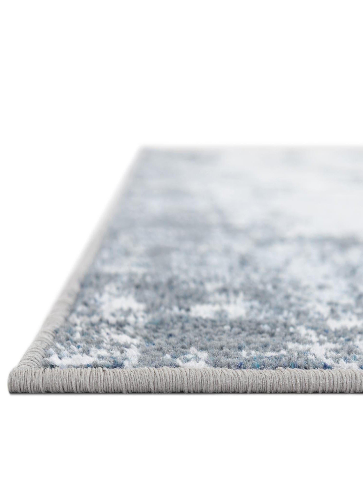 Washable Navy Blue 2' x 4' 1 Kamala Washable Runner Area Rug Easy to Clean Stain Resistant & Durable 100% Polyester Spill-Friendly Carpet for Sale at Rug Engine