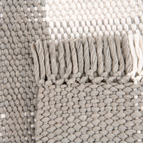 Washable Gray 7' 10 x 7' 10 Eco Plaid Indoor Outdoor Washable Square Area Rug Easy to Clean Stain Resistant & Durable Weather Resistant for Patio, Deck, Terrace, Balcony, Porch 100% Recycled Plastic Bottles Carpet Mat for Sale at Rug Engine