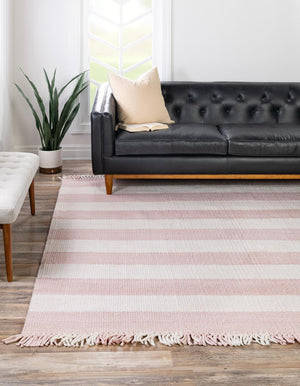 Washable Pink 7' 10 x 7' 10 Eco Plaid Indoor Outdoor Washable Square Area Rug Easy to Clean Stain Resistant & Durable Weather Resistant for Patio, Deck, Terrace, Balcony, Porch 100% Recycled Plastic Bottles Carpet Mat for Sale at Rug Engine