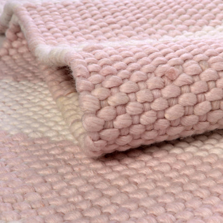 Washable Pink 7' 10 x 7' 10 Eco Plaid Indoor Outdoor Washable Square Area Rug Easy to Clean Stain Resistant & Durable Weather Resistant for Patio, Deck, Terrace, Balcony, Porch 100% Recycled Plastic Bottles Carpet Mat for Sale at Rug Engine