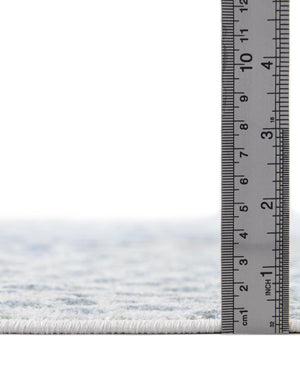 Ivory Blue 2' x 4' 1 Kamala Washable Runner Rug