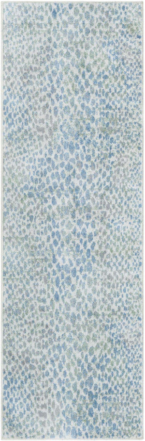 Ivory Blue 2' x 6' 1 Kamala Washable Runner Rug