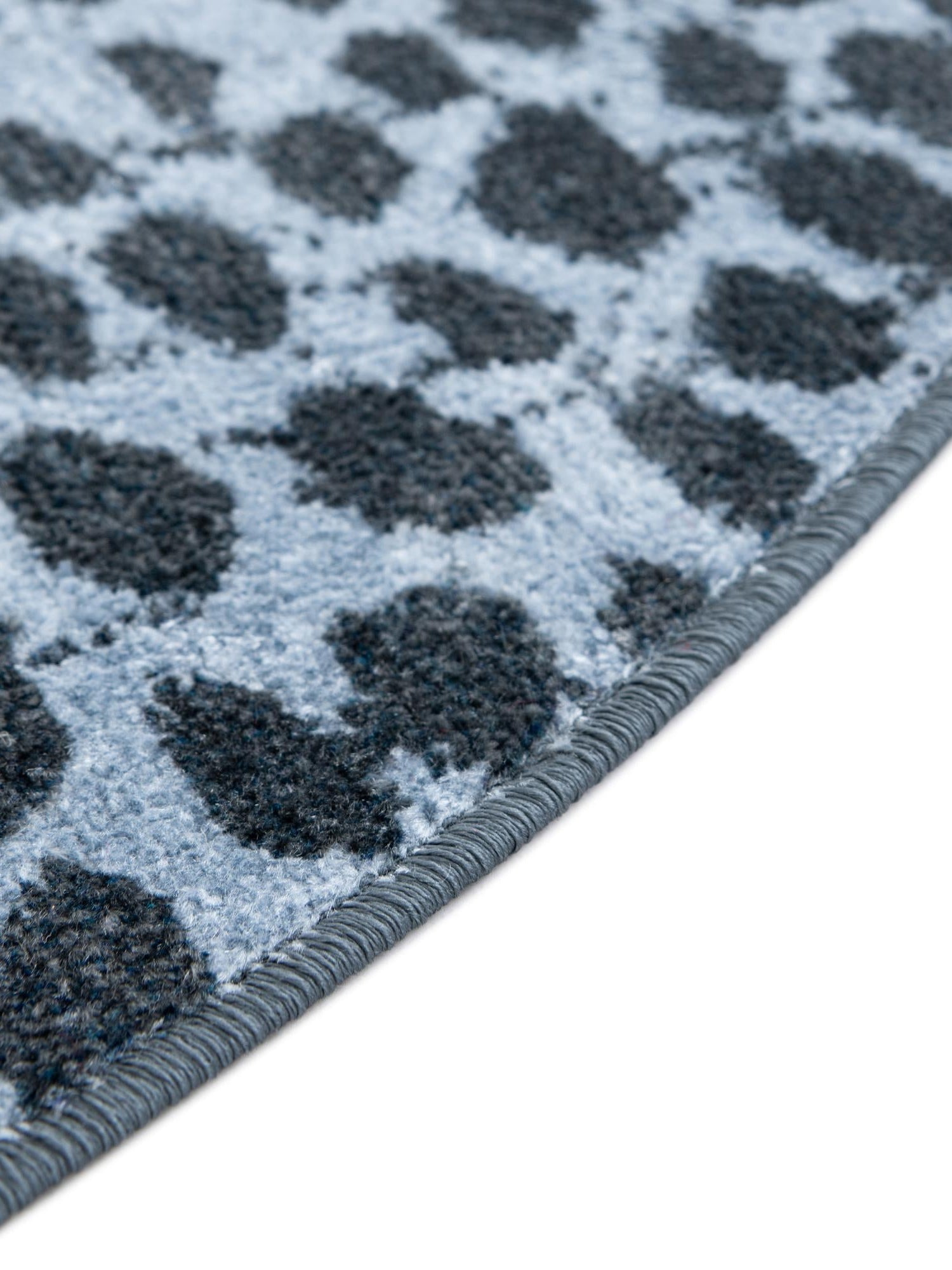 Washable Navy Blue 5' 3 x 5' 3 Kamala Washable Round Area Rug Easy to Clean Stain Resistant & Durable 100% Polyester Spill-Friendly Carpet for Sale at Rug Engine