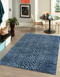 Navy Blue 6' 1 x 9' Kamala Washable Rectangle Rug