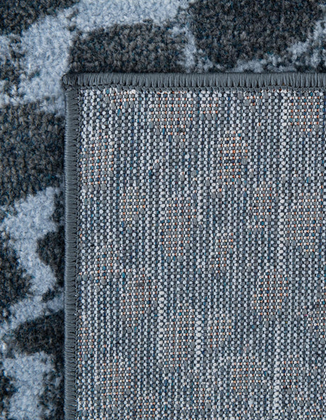Washable Navy Blue 7' 10 x 10' Kamala Washable Rectangle Area Rug Easy to Clean Stain Resistant & Durable 100% Polyester Spill-Friendly Carpet for Sale at Rug Engine