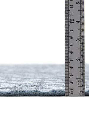 Navy Blue 2' x 8' Kamala Washable Runner Rug