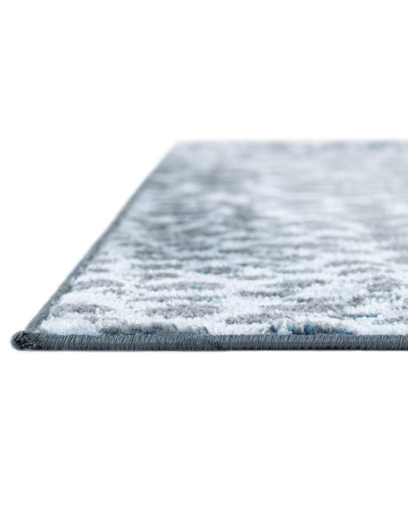 Washable Navy Blue 2' 7 x 12' Kamala Washable Runner Area Rug Easy to Clean Stain Resistant & Durable 100% Polyester Spill-Friendly Carpet for Sale at Rug Engine