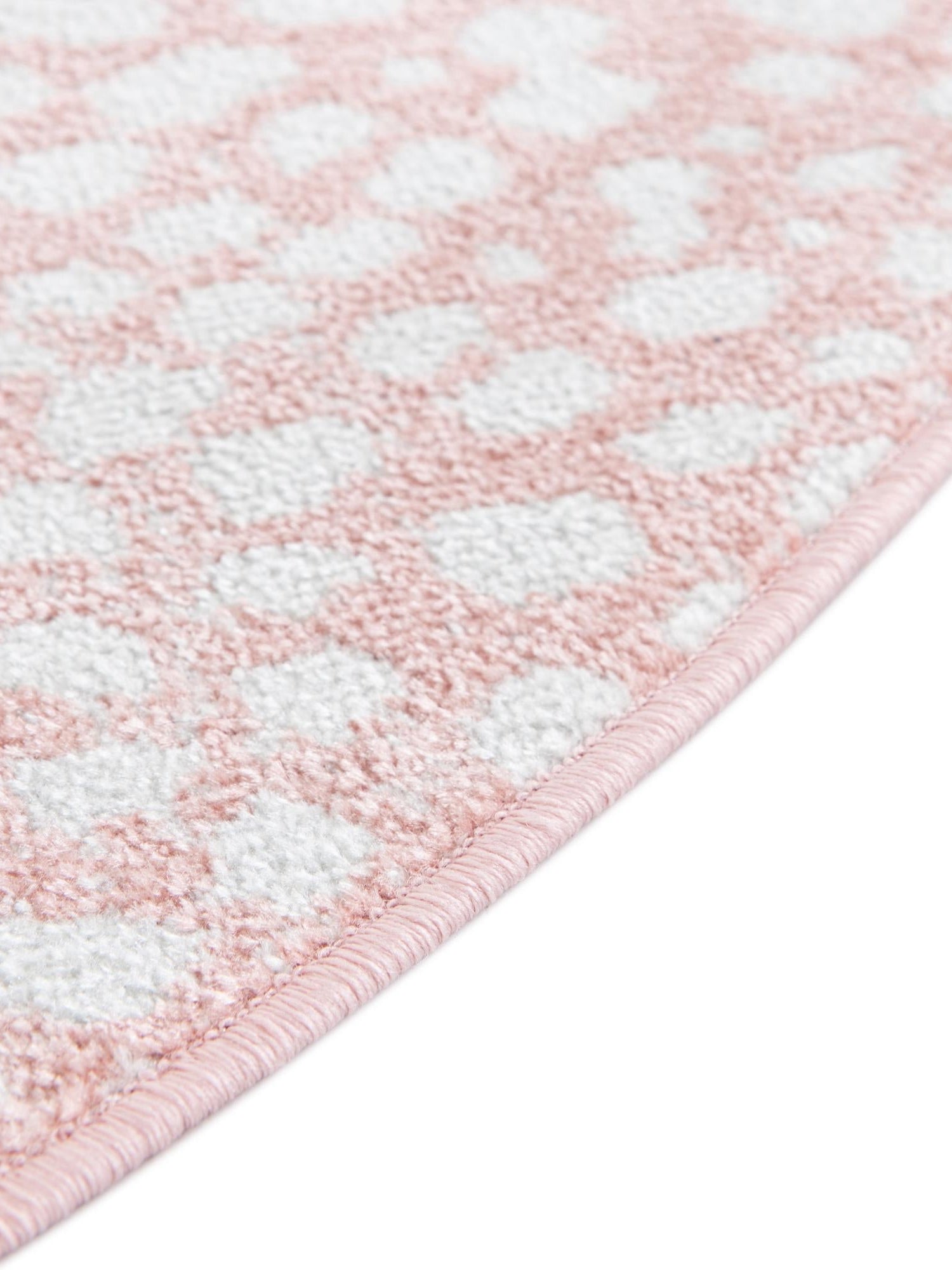 Washable Rose Pink 3' 3 x 3' 3 Kamala Washable Round Area Rug Easy to Clean Stain Resistant & Durable 100% Polyester Spill-Friendly Carpet for Sale at Rug Engine