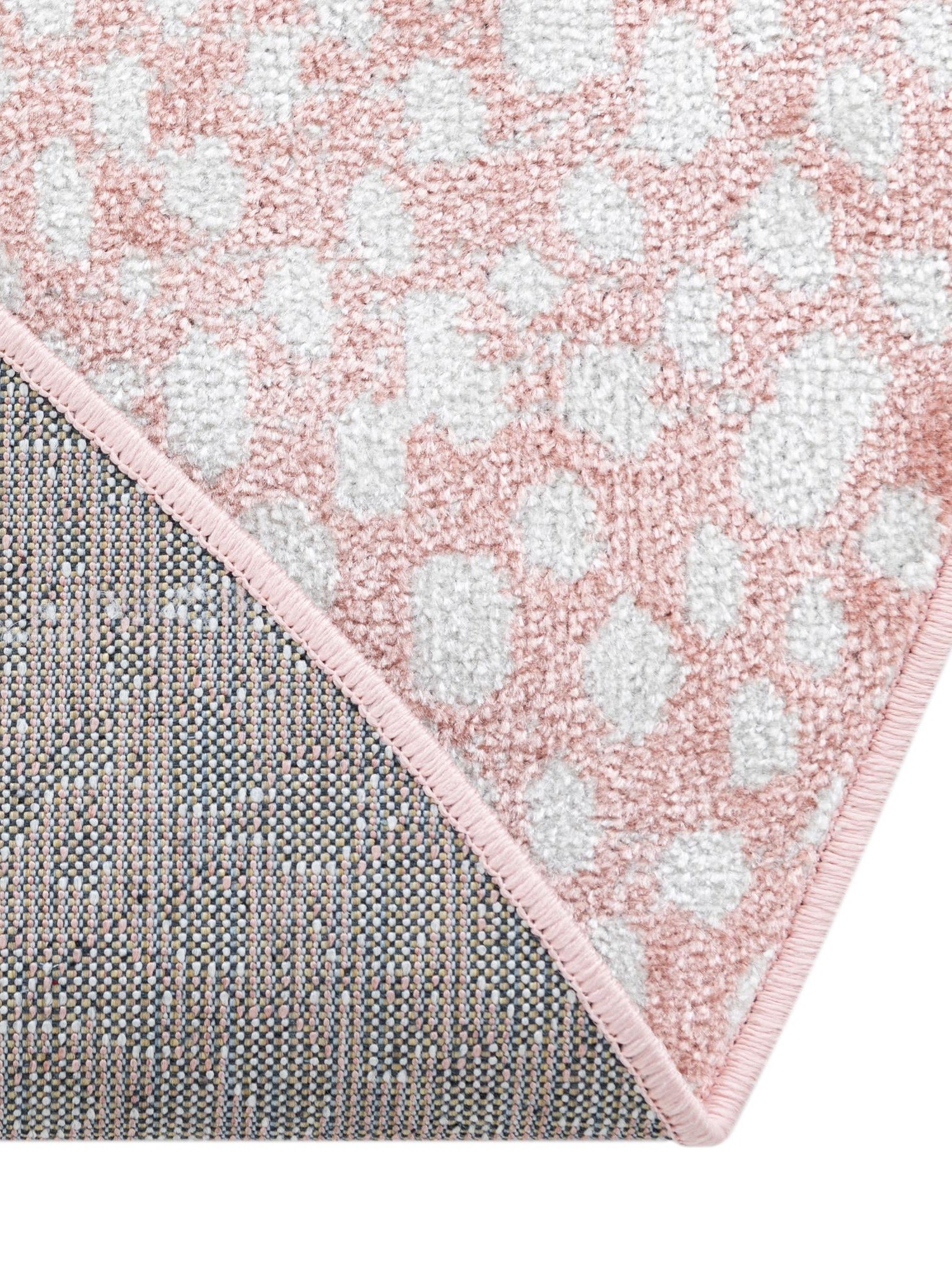Washable Rose Pink 3' 3 x 3' 3 Kamala Washable Round Area Rug Easy to Clean Stain Resistant & Durable 100% Polyester Spill-Friendly Carpet for Sale at Rug Engine