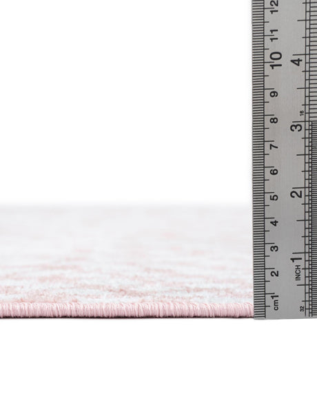 Washable Rose Pink 9' x 12' Kamala Washable Rectangle Area Rug Easy to Clean Stain Resistant & Durable 100% Polyester Spill-Friendly Carpet for Sale at Rug Engine