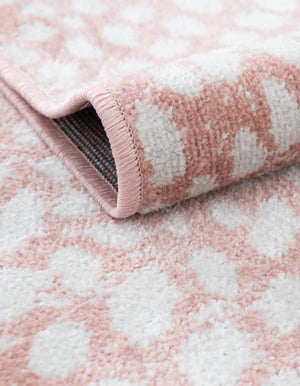 Washable Rose Pink 6' 1 x 9' Kamala Washable Rectangle Area Rug Easy to Clean Stain Resistant & Durable 100% Polyester Spill-Friendly Carpet for Sale at Rug Engine