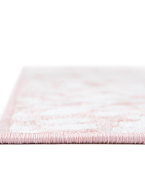Washable Rose Pink 6' 1 x 9' Kamala Washable Rectangle Area Rug Easy to Clean Stain Resistant & Durable 100% Polyester Spill-Friendly Carpet for Sale at Rug Engine