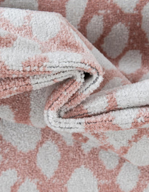 Washable Rose Pink 6' 1 x 9' Kamala Washable Rectangle Area Rug Easy to Clean Stain Resistant & Durable 100% Polyester Spill-Friendly Carpet for Sale at Rug Engine