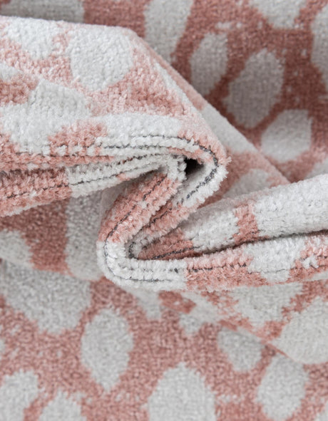 Washable Rose Pink 10' x 14' 1 Kamala Washable Rectangle Area Rug Easy to Clean Stain Resistant & Durable 100% Polyester Spill-Friendly Carpet for Sale at Rug Engine