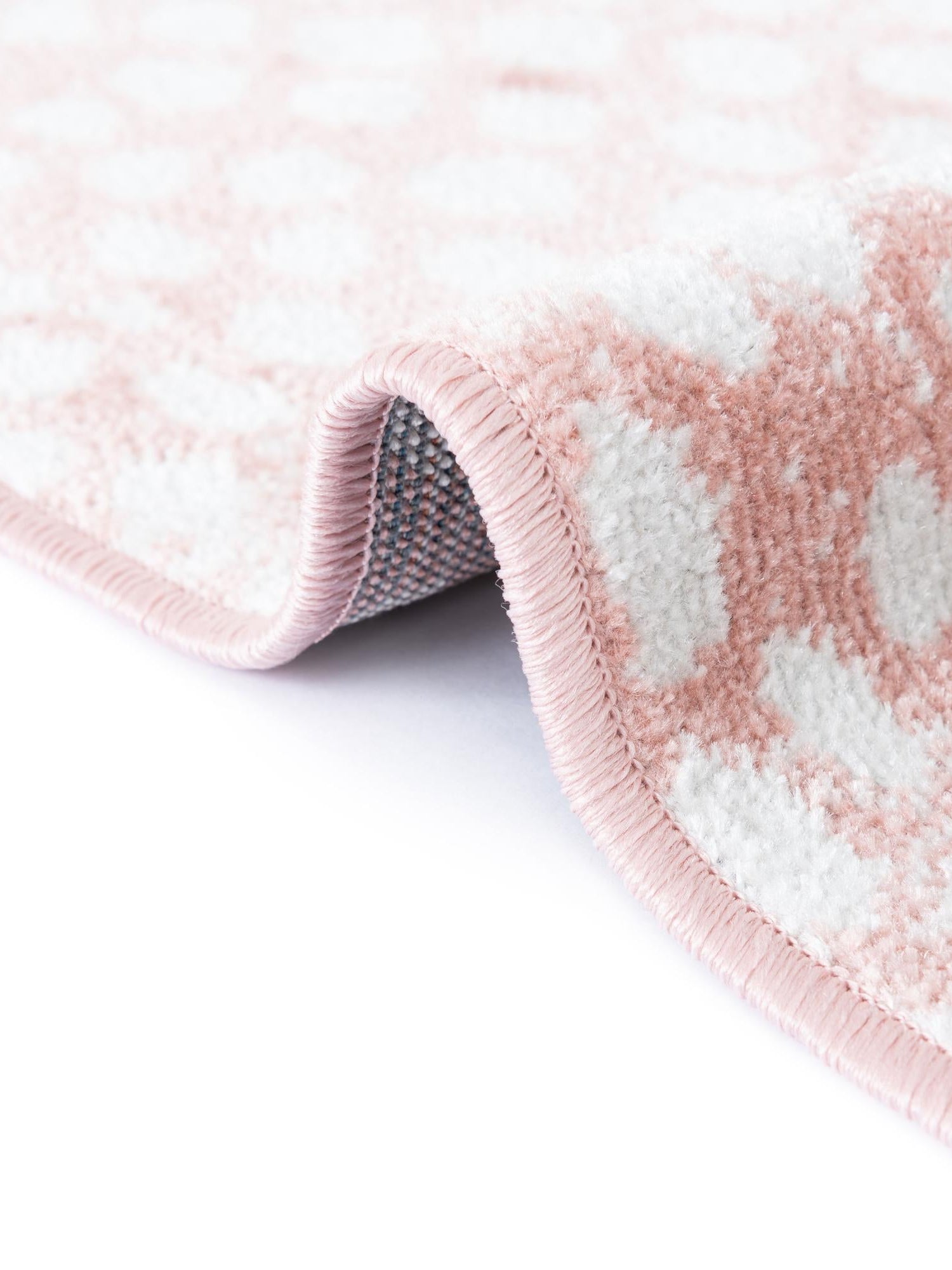 Washable Rose Pink 6' 1 x 9' Kamala Washable Rectangle Area Rug Easy to Clean Stain Resistant & Durable 100% Polyester Spill-Friendly Carpet for Sale at Rug Engine