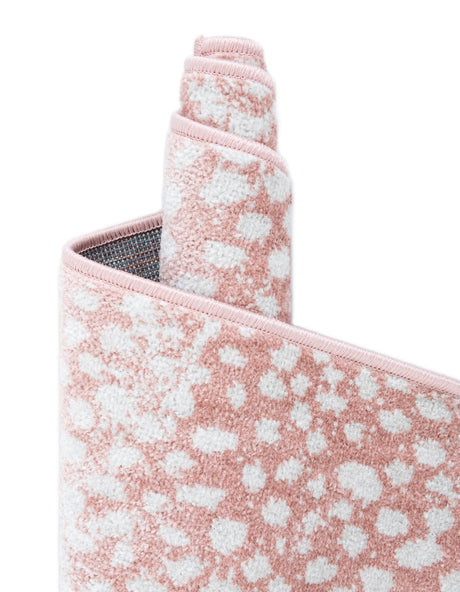 Washable Rose Pink 2' x 3' 1 Kamala Washable Rectangle Area Rug Easy to Clean Stain Resistant & Durable 100% Polyester Spill-Friendly Carpet for Sale at Rug Engine