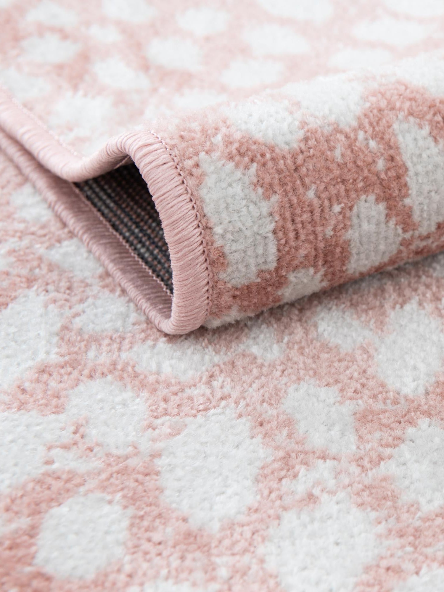 Washable Rose Pink 2' x 4' 1 Kamala Washable Runner Area Rug Easy to Clean Stain Resistant & Durable 100% Polyester Spill-Friendly Carpet for Sale at Rug Engine