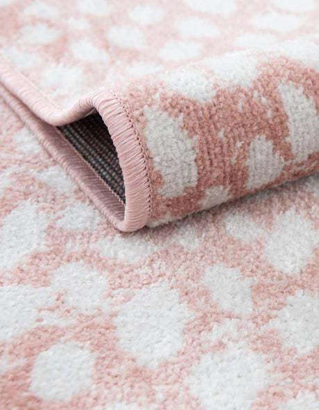 Washable Rose Pink 2' x 4' 1 Kamala Washable Runner Area Rug Easy to Clean Stain Resistant & Durable 100% Polyester Spill-Friendly Carpet for Sale at Rug Engine