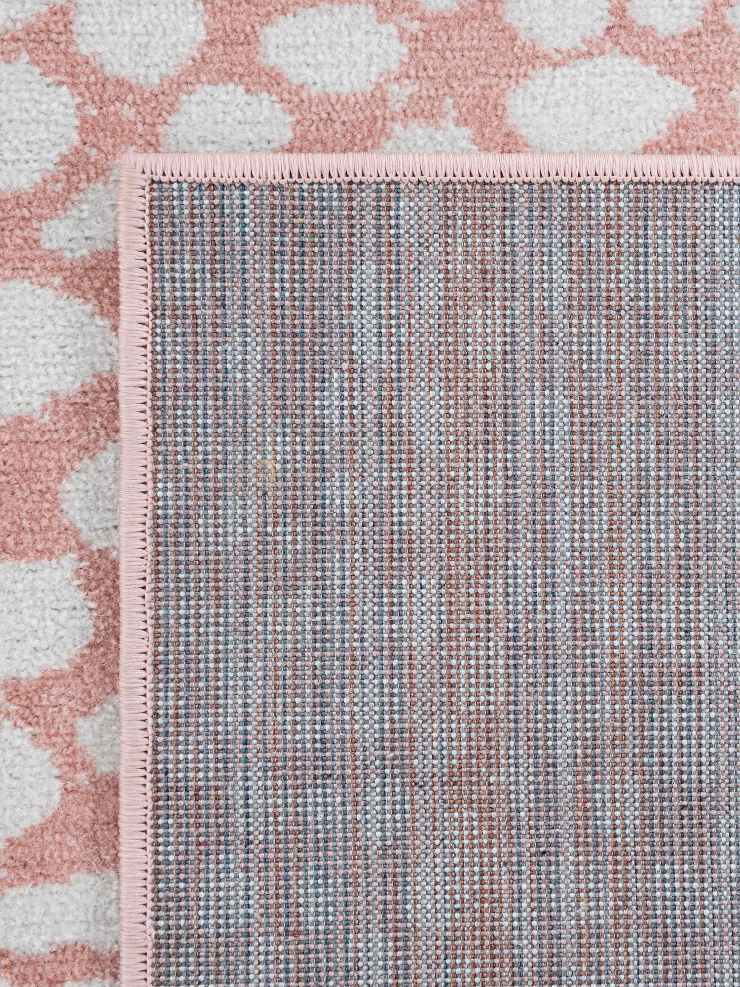 Washable Rose Pink 2' x 8' Kamala Washable Runner Area Rug Easy to Clean Stain Resistant & Durable 100% Polyester Spill-Friendly Carpet for Sale at Rug Engine
