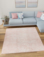 Rose Pink 5' 3 x 5' 3 Kamala Washable Square Rug