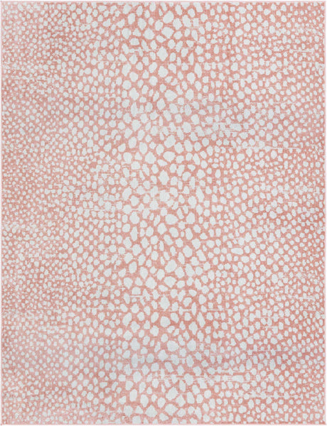 Rose Pink 8' x 10' Kamala Washable Rectangle Rug
