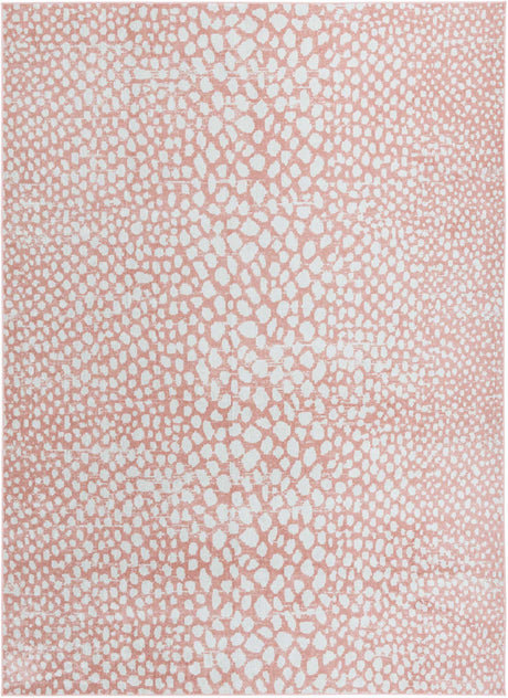 Rose Pink 9' x 12' Kamala Washable Rectangle Rug