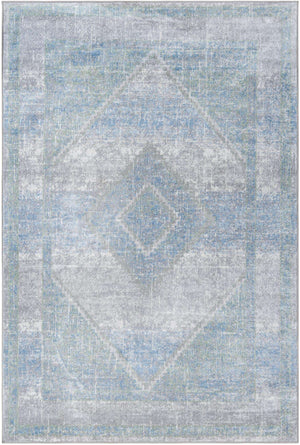Gray Green 4' 1 x 6' 1 Kamala Washable Rectangle Rug