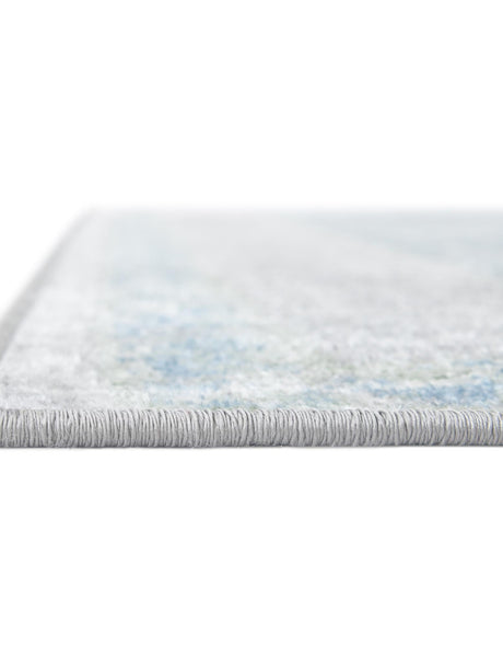 Washable Gray Green 4' 1 x 6' 1 Kamala Washable Rectangle Area Rug Easy to Clean Stain Resistant & Durable 100% Polyester Spill-Friendly Carpet for Sale at Rug Engine