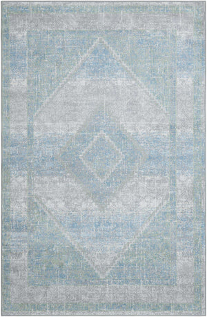 Gray Green 5' 3 x 8' Kamala Washable Rectangle Rug