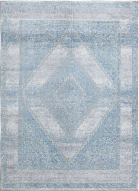 Gray Green 9' x 12' Kamala Washable Rectangle Rug