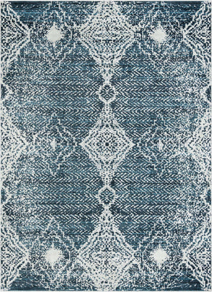 Navy Blue 10' x 14' 1 Kamala Washable Rectangle Rug