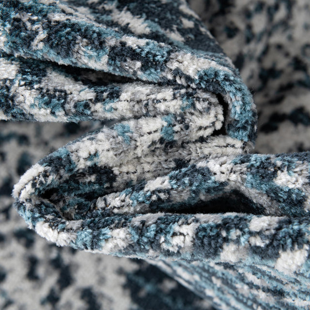 Navy Blue 2' x 8' Kamala Washable Runner Rug