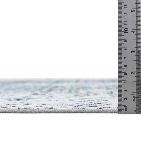 Washable Navy Blue 7' 10 x 7' 10 Kamala Washable Square Area Rug Easy to Clean Stain Resistant & Durable 100% Polyester Spill-Friendly Carpet for Sale at Rug Engine