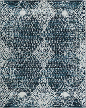 Navy Blue 8' x 10' Kamala Washable Rectangle Rug
