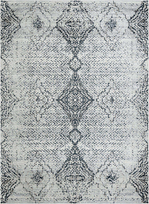 Black and White 10' x 14' 1 Kamala Washable Rectangle Rug