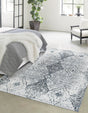 Black and White 10' x 14' 1 Kamala Washable Rectangle Rug
