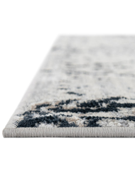 Washable Black and White 7' 10 x 10' Kamala Washable Rectangle Area Rug Easy to Clean Stain Resistant & Durable 100% Polyester Spill-Friendly Carpet for Sale at Rug Engine